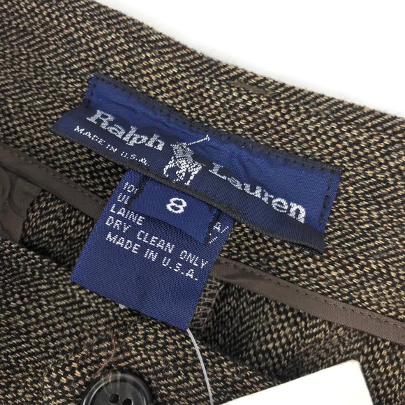 Ralph Lauren Wool Tweed Dress Career Pants Size 8 - Picture 13 of 15